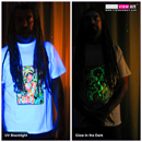 "Chakra Girl" UV-Blacklight & Glow-In-The-Dark Mens T-shirt